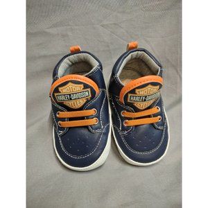 Harley Davidson Motorcycle Soft  Baby Kids Shoes Size 2/3